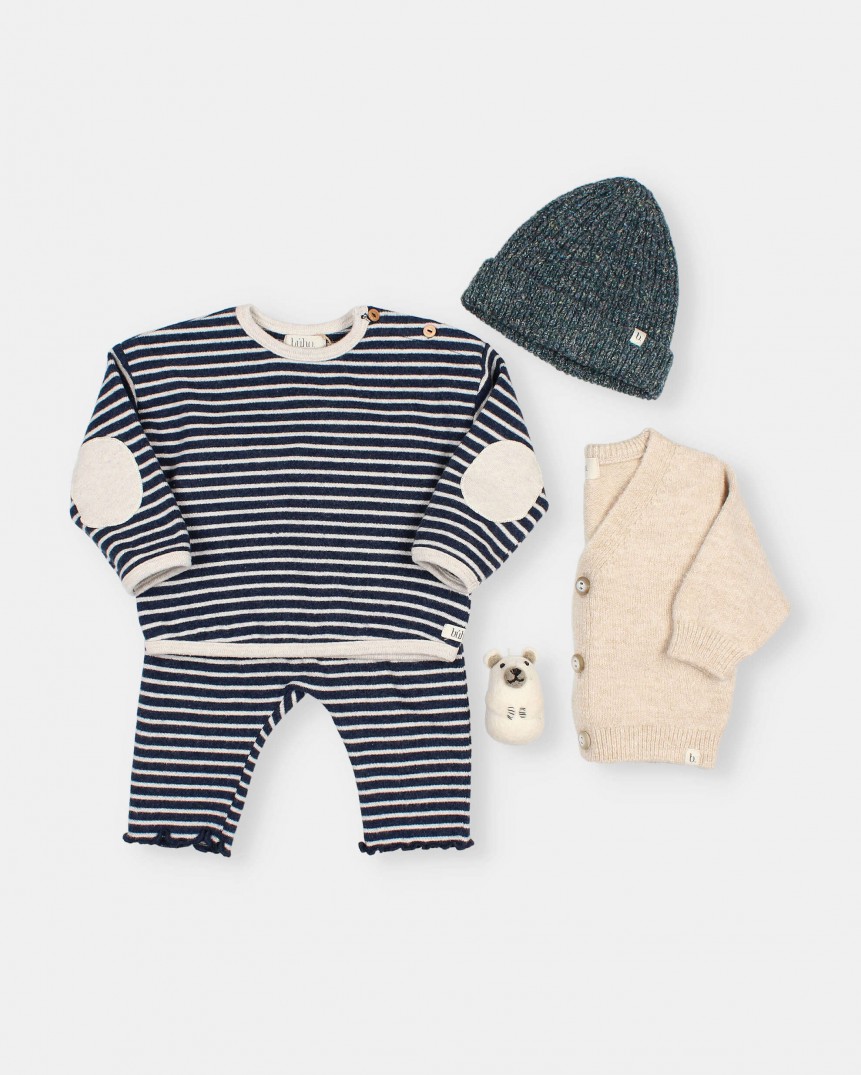 BB SOFT JERSEY STRIPES PANTS