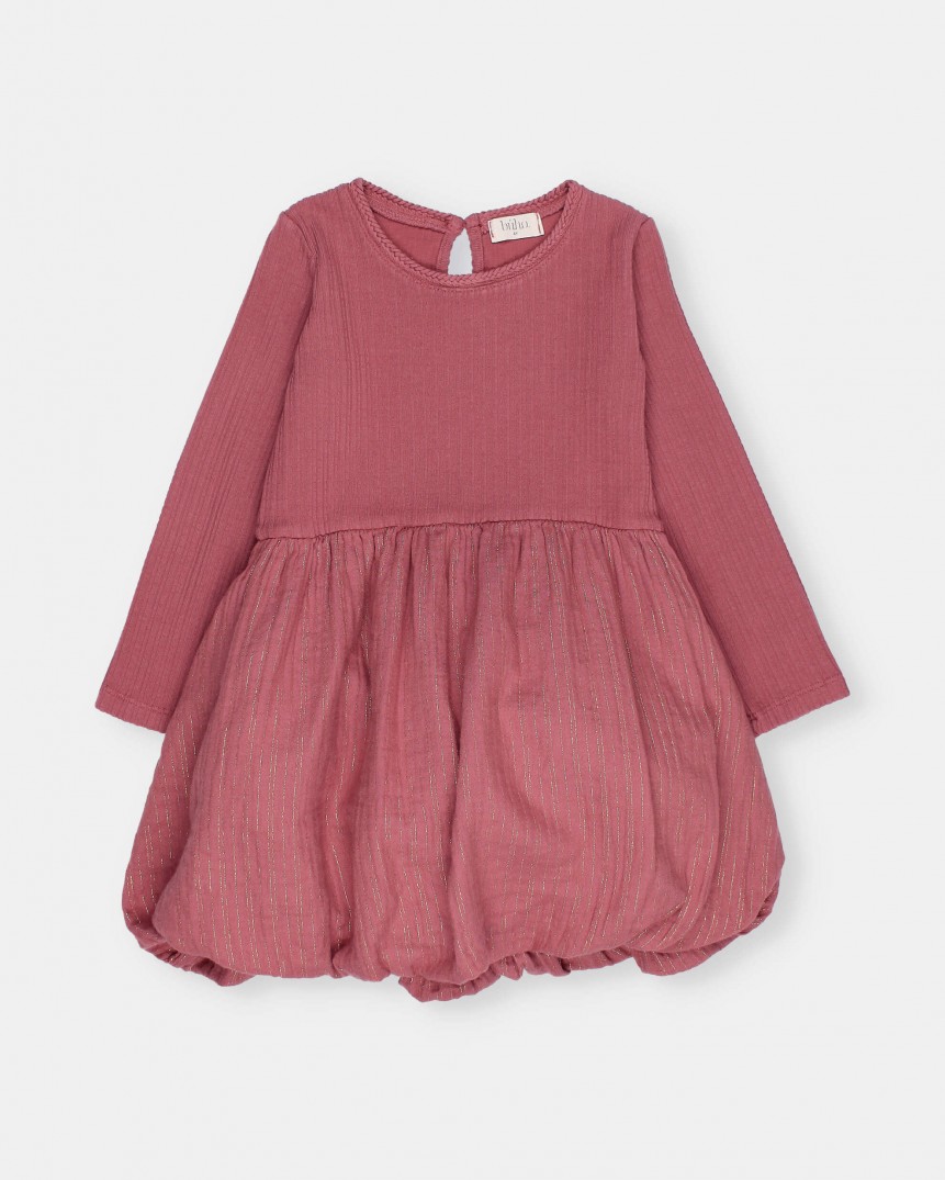 VESTIDO COMBINADO LUREX