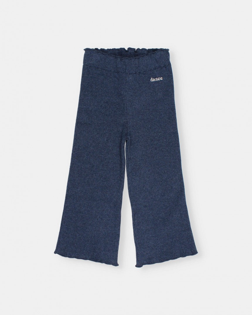 PANTALÓN ANCHO WAFFLE